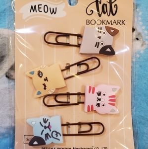 CAT BOOKMARK CLIPS